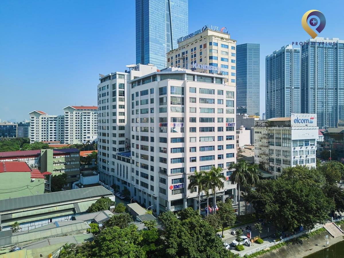 Góc nhìn khác của tòa nhà Handiresco Tower tại khu vực Kim Mã, Hà Nội - hình ảnh từ Property Plus